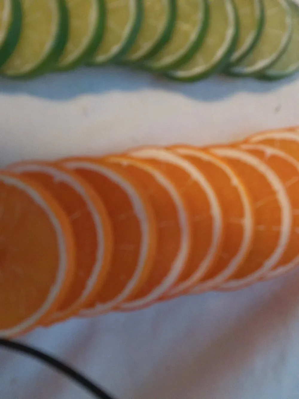Fake Fruit Slices Lemons, Limes, Oranges Lot of 34 VGUC
